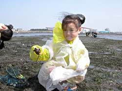 木更津海岸で潮干狩りに挑戦！