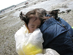 木更津海岸で潮干狩りに挑戦！