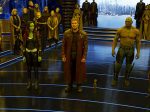 Guardians Of The Galaxy Vol. 2

L to R: Gamora (Zoe Saldana), Star-Lord/Peter Quill (Chris Pratt), Groot (Voiced by Vin Diesel), Drax (Dave Bautista), and Rocket (Voiced by Bradley Cooper)

Ph: Film Frame

©Marvel Studios 2017