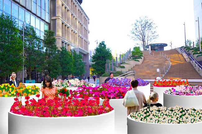 東京ミッドタウン日比谷は2020年3月27日（金）より春のイベント「HIBIYA BLOSSOM 2020」（日比谷ブロッサム 2020）を開催！華やかなフラワーアートやお花のマルシェ、館内アトリウムではオペラ、クラシック、ゴスペルなどのライブを開催！