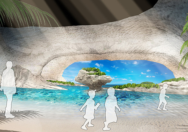2020年4月21日（火）、沖縄県豊見城市豊崎の美らSUNビーチに隣接するショッピングセンターに「DMMかりゆし水族館」が開業！世界初となる「最新映像技術を駆使した新しいエンタテイメント水族館」で、リアルとバーチャルが融合し最新映像技術を駆使した海洋体験ができる！