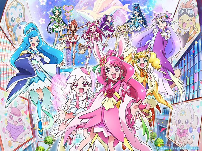 2021年3月20日（土）全国ロードショー！映画ヒーリングっど♥プリキュア ゆめのまちでキュン！っとGoGo！大変身！！のどかたちヒーリングっど♥プリキュアは、プリキュア5とともにみんなの夢を守るため戦う！