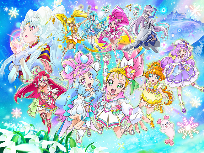 プリキュア最新作「映画トロピカル〜ジュ！プリキュア 雪のプリンセスと奇跡の指輪！」が2021年10月23日（土）全国公開！ 初めての雪の国へレッツゴー！なんと「ハートキャッチプリキュア！」も登場！ キラッキラな雪の国を超トロピカルにそめちゃおう♪