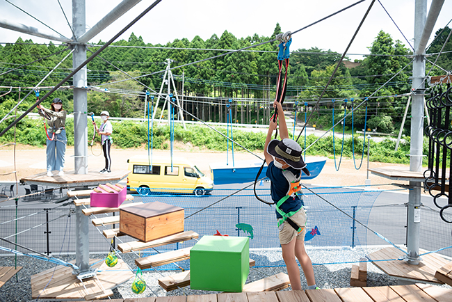 日本一の歩行者専用吊橋「三島スカイウォーク」からクルマで約3分、静岡県・三島の山中城址公園の隣接地に2022年8月8日（月）、巨大なアスレチックタワー『ドラゴンキャッスル』がオープン！ ドラゴンキャッスル体験レポート！三島スカイウォーク体験レポート！