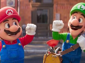 (from left) Mario (Chris Pratt) and Luigi (Charlie Day) in Nintendo and Illuminationﾕs The Super Mario Bros. Movie, directed by Aaron Horvath and Michael Jelenic.