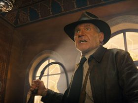 Indiana Jones (Harrison Ford) in Lucasfilm's IJ5. ©2022 Lucasfilm Ltd. & TM. All Rights Reserved.