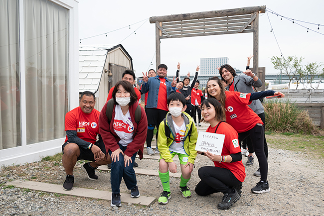 日本財団のアスリートとの社会貢献活動『HEROs DREAM（ヒーローズドリーム）』の写真