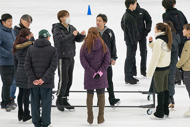 「プリンスアイスワールド 東京公演」高橋大輔さんとプリンスアイスワールドチームとのコラボレーションプログラム公開練習の写真