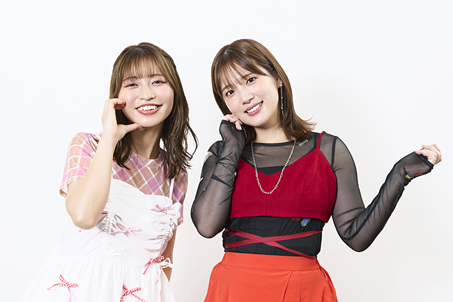 「映画キミとアイドルプリキュア♪ お待たせ!キミに届けるキラッキライブ!」キャスト 松岡美里さん、内田真礼さんインタビュー写真