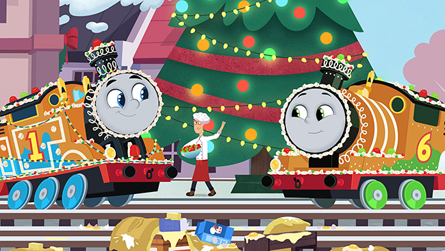 きかんしゃトーマス初のクリスマスムービー『映画 きかんしゃトーマス サンタをさがせ!パーシーのクリスマス急行』の画像