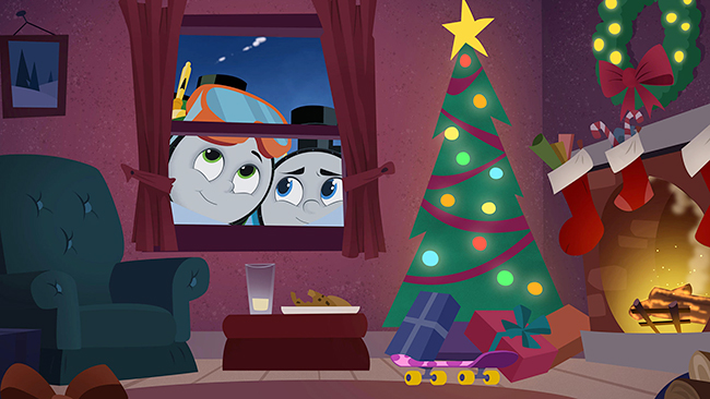 きかんしゃトーマス初のクリスマスムービー『映画 きかんしゃトーマス サンタをさがせ!パーシーのクリスマス急行』の画像