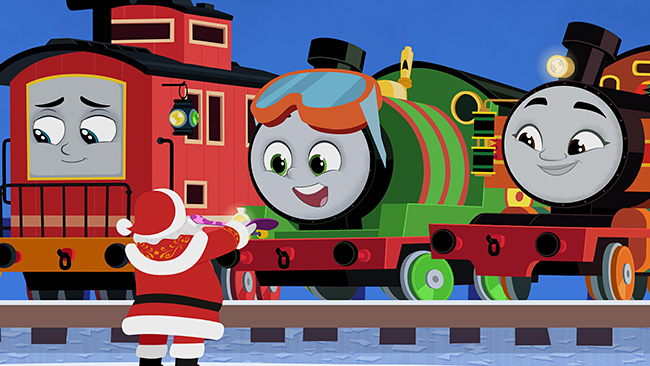 きかんしゃトーマス初のクリスマスムービー『映画 きかんしゃトーマス サンタをさがせ!パーシーのクリスマス急行』の画像
