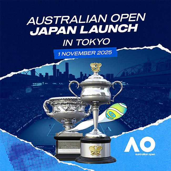 全豪オープンテニスのプレイベント「AO Japan Launch(オーストラリアンオープン ジャパン ローンチ)」の画像