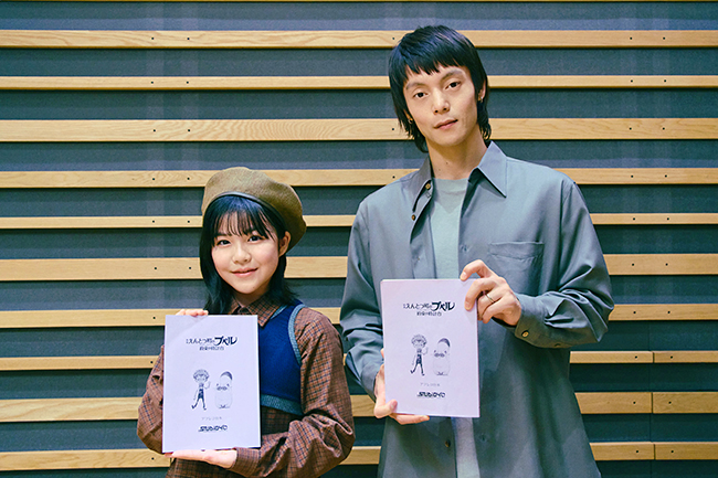 アニメーション『映画 えんとつ町のプペル』の声優を務める窪田正孝と永瀬ゆずなの写真