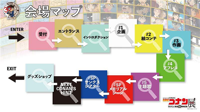 放送30周年記念 テレビアニメ「名探偵コナン」展の画像