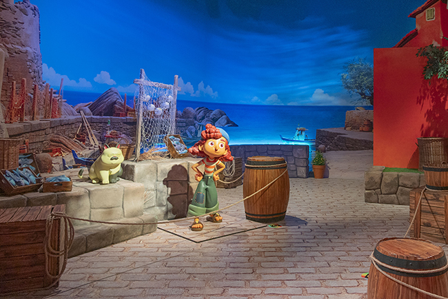 ピクサーの世界展（豊洲会場）の映画『あの夏のルカ』の部屋