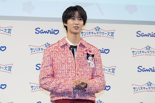 「2026年サンリオキャラクター大賞」開幕イベントに登壇した「M!LK」の曽野舜太さん