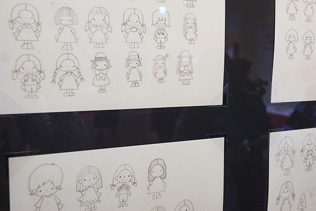 「サンリオ展 FINAL ver. ニッポンのカワイイ文化60年史」の展示物(パティ&ジミー)