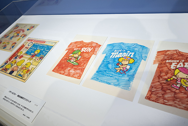 「サンリオ展 FINAL ver. ニッポンのカワイイ文化60年史」の展示物(パティ&ジミー)