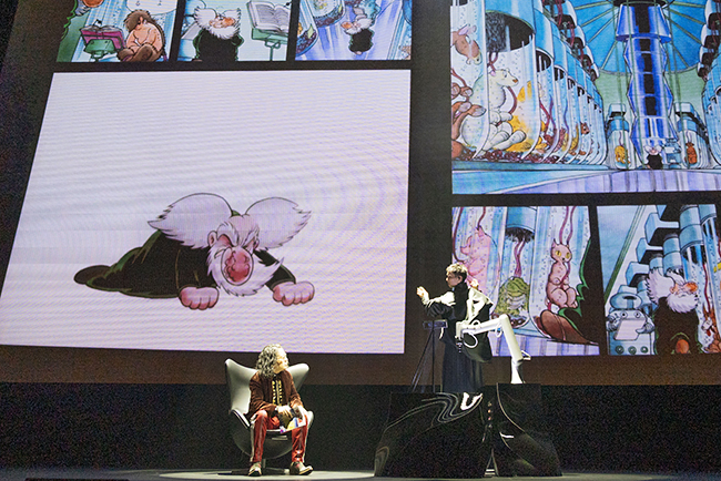 モン タカナワで開催の『マンガローグ：火の鳥』ゲネプロにマンガローガーとして登場した又吉直樹さん