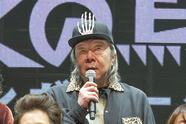 モン タカナワで開催の『マンガローグ：火の鳥』ゲネプロに登壇した、猿田博士の声を務める古田新太さん