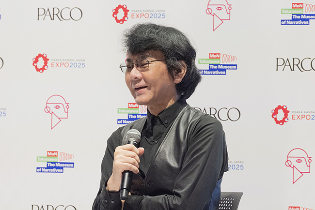 「いのちの未来＋」記者発表に登壇したロボット工学・アンドロイド研究の第一人者である石黒浩教授（大阪大学教授／ATRいのちの未来研究所客員所長）