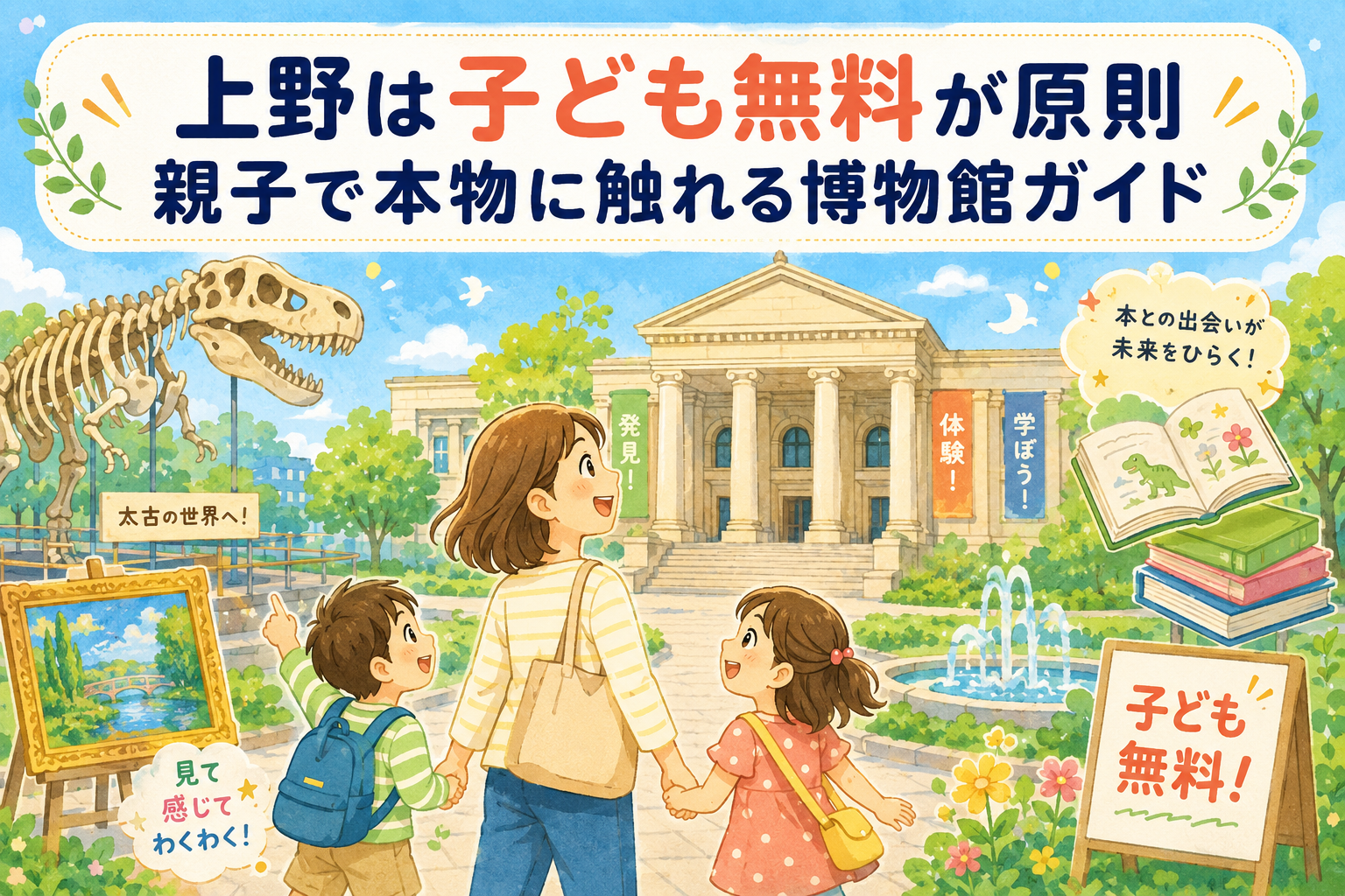 上野は子ども無料が原則。親子で本物に触れる博物館・美術館ガイド
