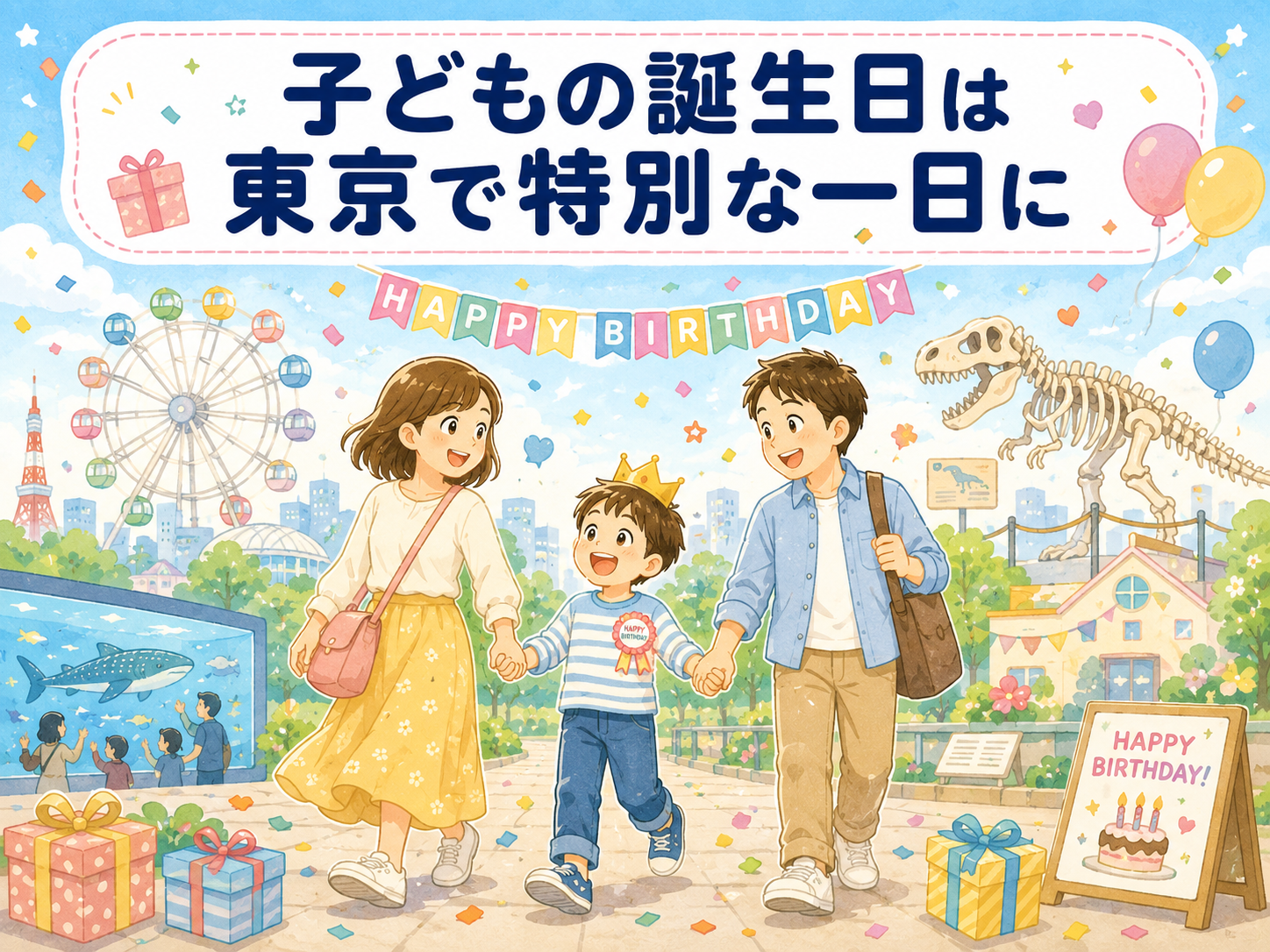 子どもの誕生日は東京で特別な一日に|年齢別おでかけ&誕生日特典ガイド