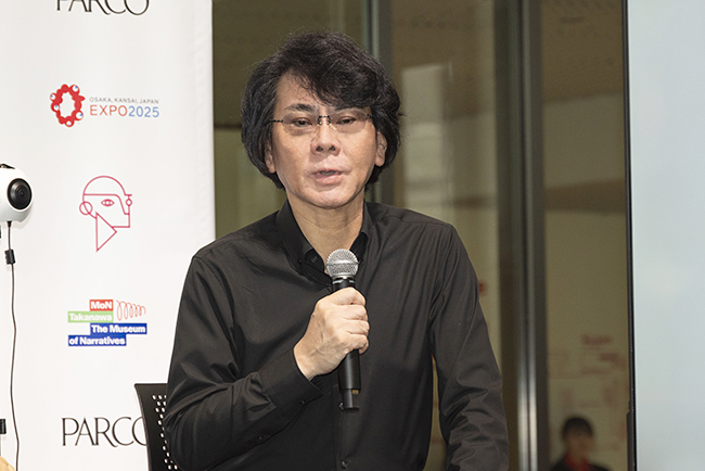 「いのちの未来+(プラス)」記者発表に登壇した石黒浩教授(大阪大学教授)